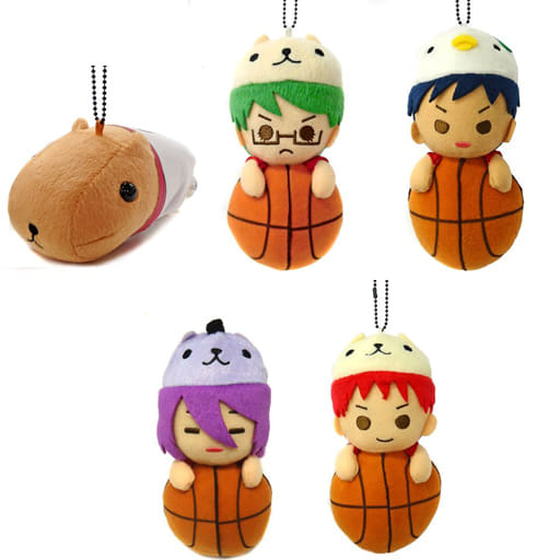 ぬいぐるみ　全5種セット きゅんぐるみVol.2 「劇場版 黒子のバスケ LAST GAME × カピバラさん」